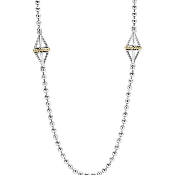 LAGOS Five Station Open Pyramid Necklace - Picture 1 of 5